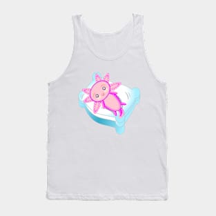 Axolotl is sleeping Tank Top